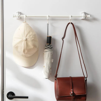Compact Multi-Hook Hanging Shelf - Last Day Discount