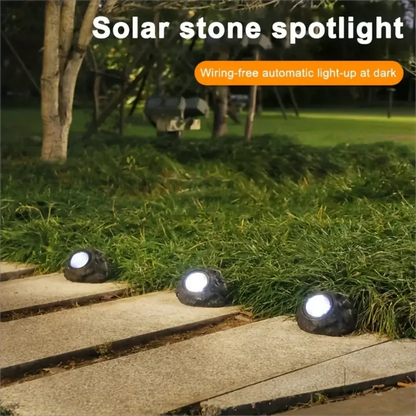 Outdoor Solar Rock Lights - Waterproof Spotlight Lamps