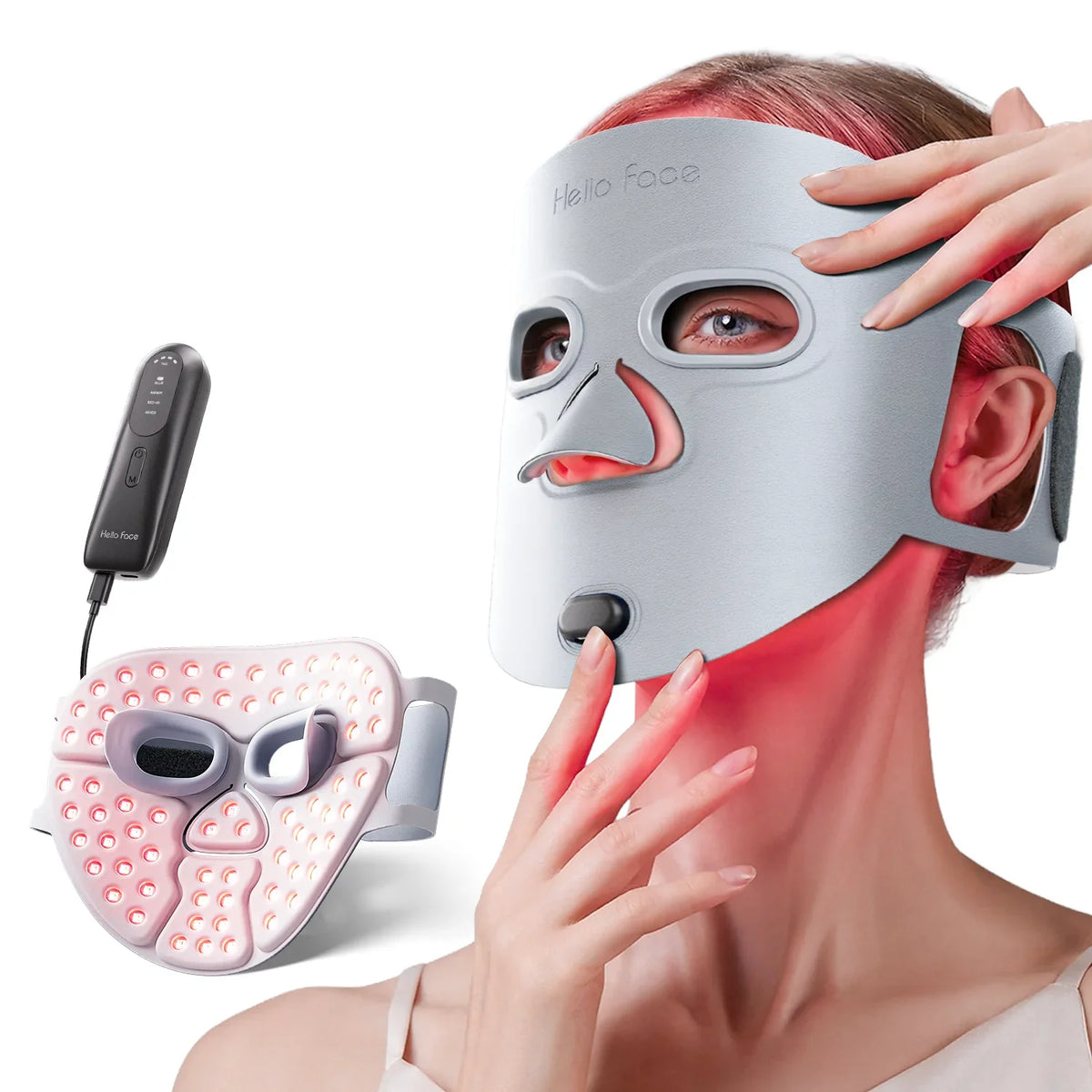 Wireless LED Light Therapy Mask for Skin Radiance, Acne, and Wrinkles