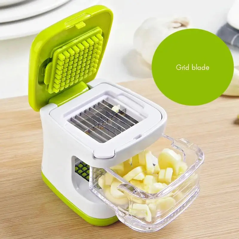 Garlic Press - Ergonomic Stainless Steel Multi-Tool for Garlic & Ginger