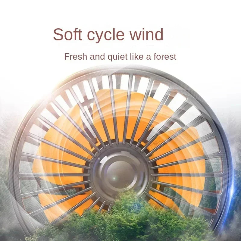 Three-Head Car Fan with 360° Adjustment – USB/12V/24V Air Circulator