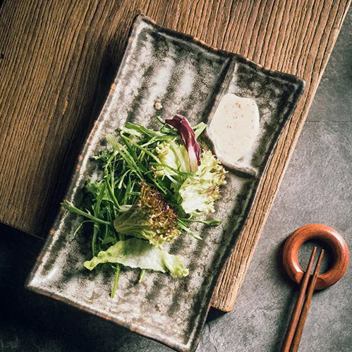 White Porcelain Serving Dish – Handmade Ceramic Sushi Plate
