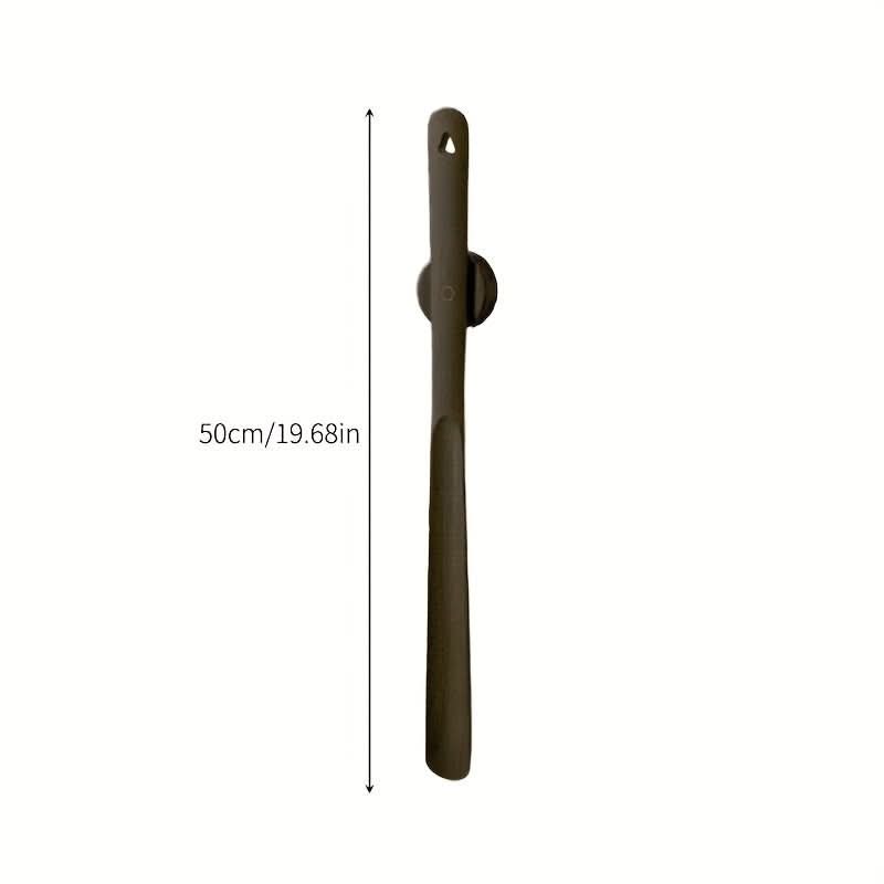 Ergonomic Wooden Shoe Horn - 50 cm Long Handle for Comfortable Wear
