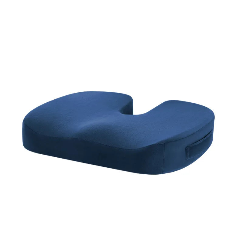 Memory Foam Seat Cushion with Cooling Gel | Office Chair Pillow for Coccyx with Non-Slip Base and Breathable Cover