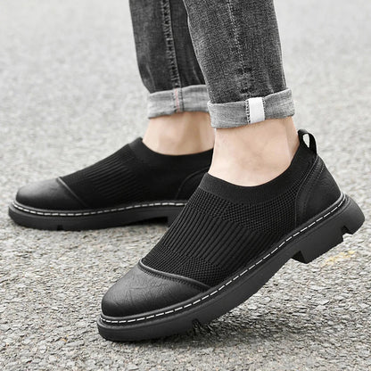 Versatile Soft Leather and Mesh Loafers for Every Occasion