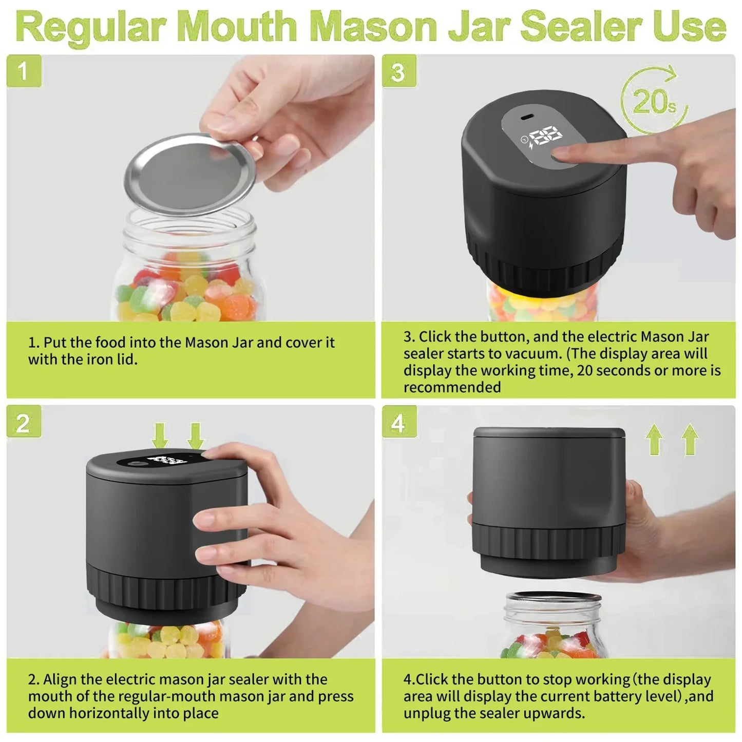 Vacuum Sealer for Mason Jars – Airtight Food Storage Solution