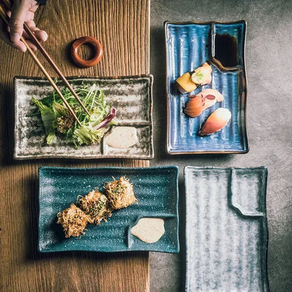 White Porcelain Serving Dish – Handmade Ceramic Sushi Plate