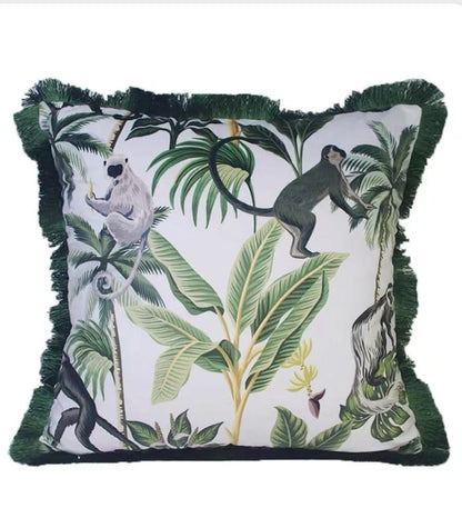 Vibrant Jungle Animal Decorative Pillow Cover for Home Style