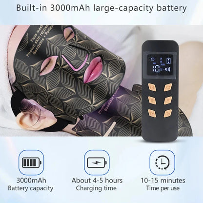 LED Face and Neck Mask with 8 Colors, 480 Lights, Rechargeable Battery, Silicone Design & Timer Options of 10/20/30 Minutes