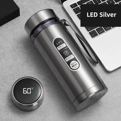 Smart Thermos with LED Temperature Display – 800ml to 1L Capacity