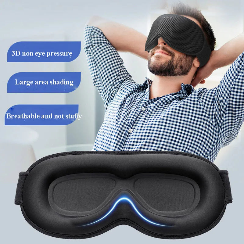 Bluetooth Eye Mask with Sleep Headphones | 3D Blackout Design, Wireless Audio, Adjustable Fit