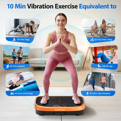 Whole Body Shaker Exercise Machine with 120 Speeds, 330 lb Limit & Non-Slip Surface