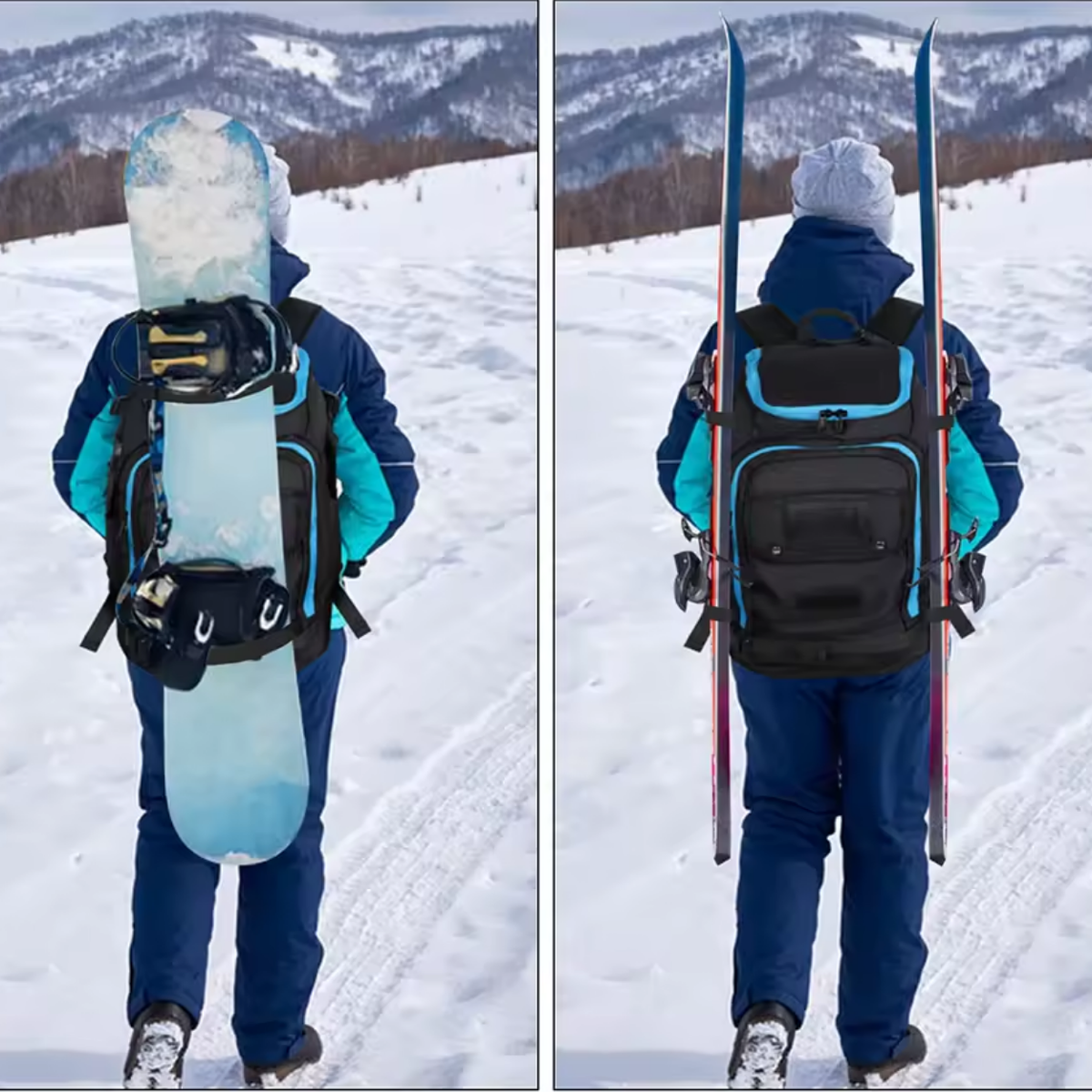 Waterproof Ski Backpack 50L for Snow Adventures
