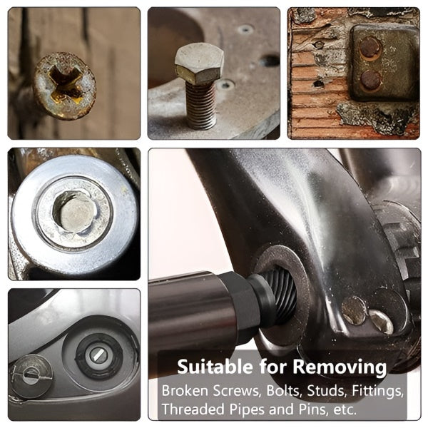 10-Piece Bolt Extractor Set | Effortlessly Remove Stuck Fasteners
