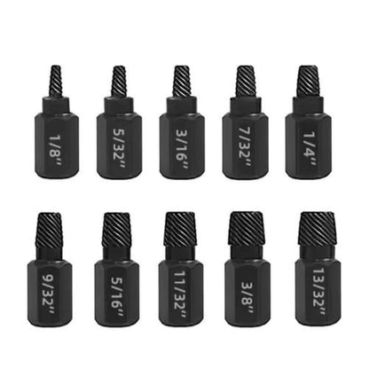 10-Piece Bolt Extractor Set | Effortlessly Remove Stuck Fasteners