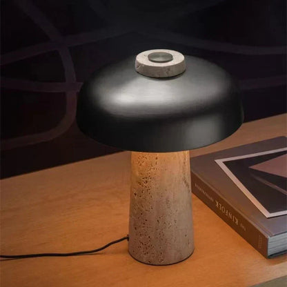 Elegant Travertine Lamp for Table Decor