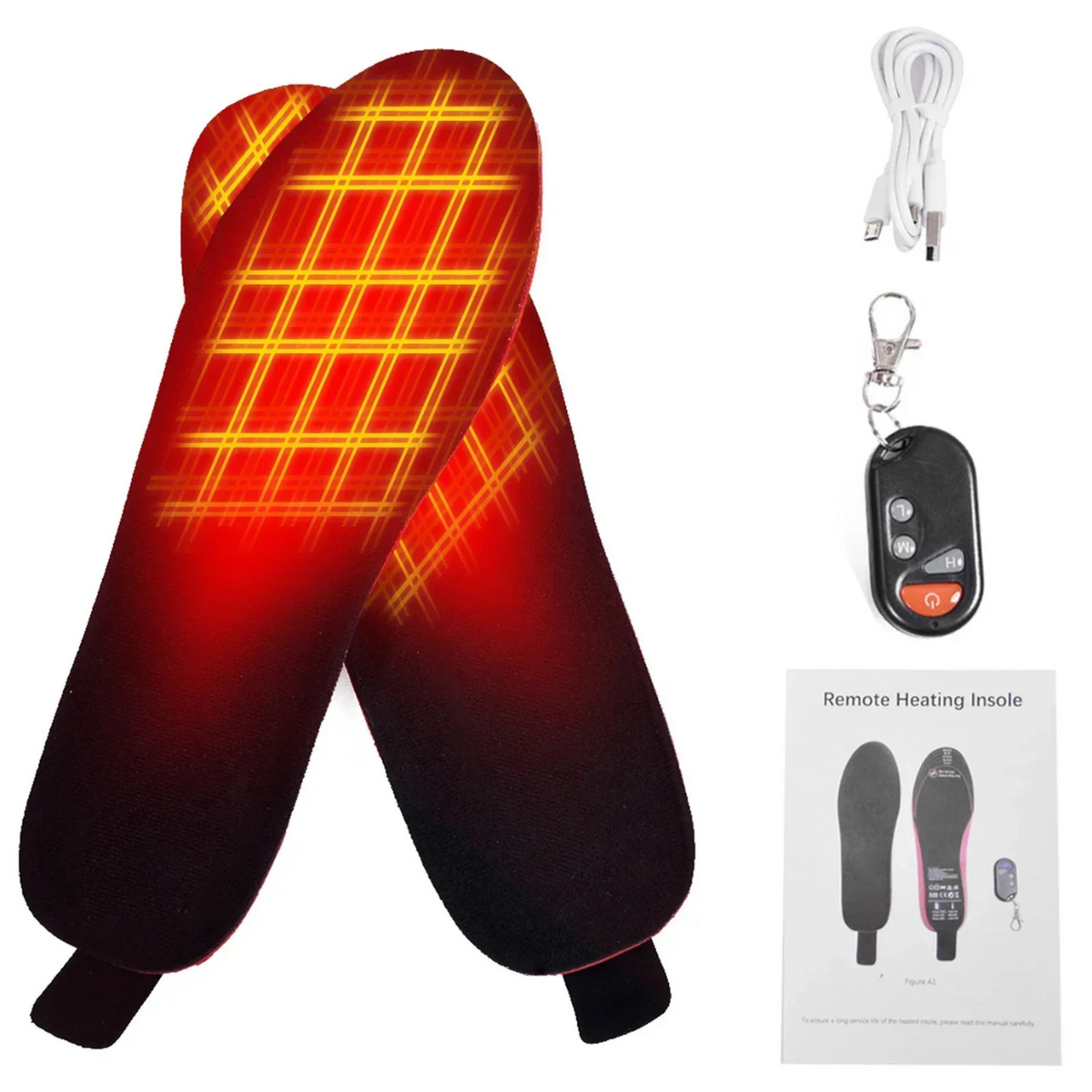 Remote-Controlled Electric Heated Shoe Insoles
