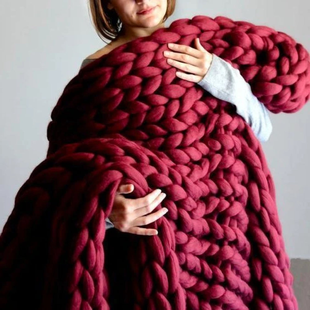 1000g Soft Chunky Yarn for Cozy Blankets