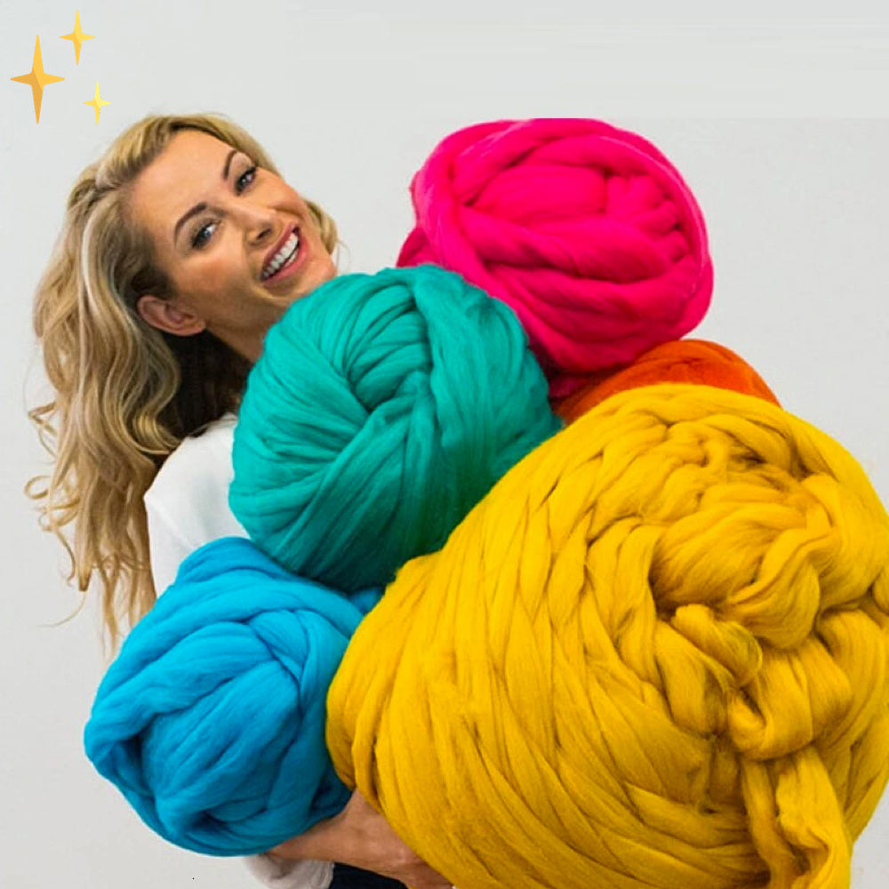 1000g Soft Chunky Yarn for Cozy Blankets