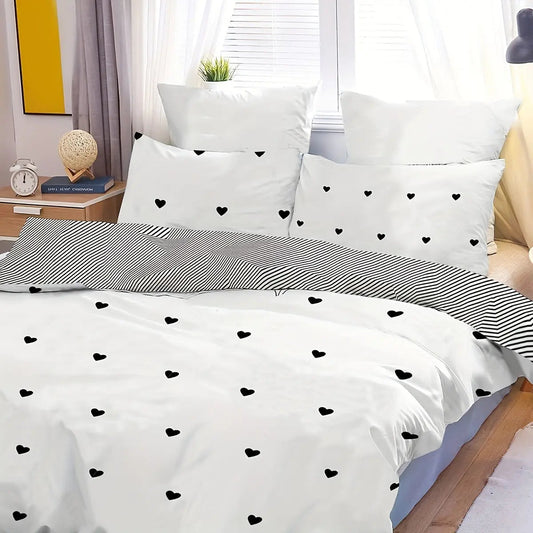 Black Love Print Duvet Cover - Hartjes Comforter Set