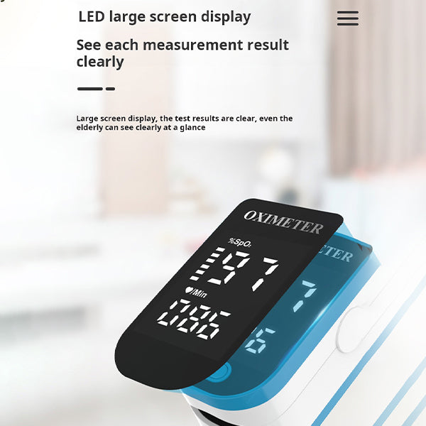 Portable Pulse Oximeter for Measuring Oxygen Levels (SpO₂) & Heart Rate