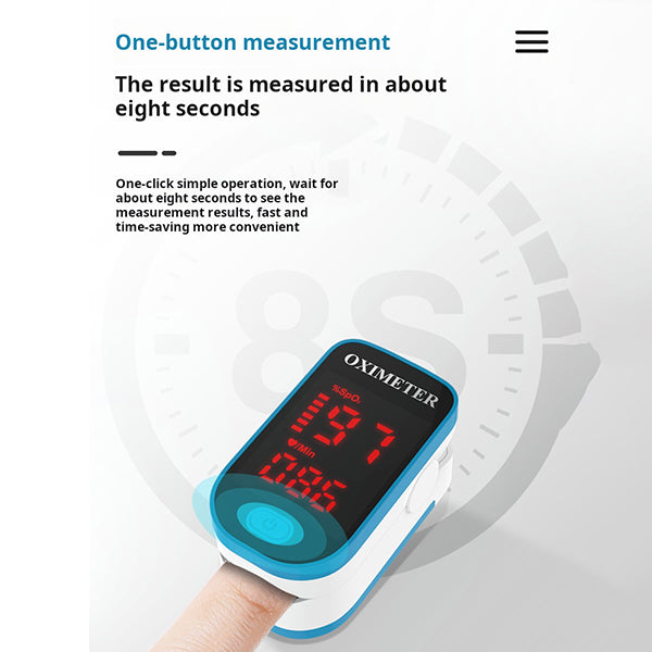 Portable Pulse Oximeter for Measuring Oxygen Levels (SpO₂) & Heart Rate