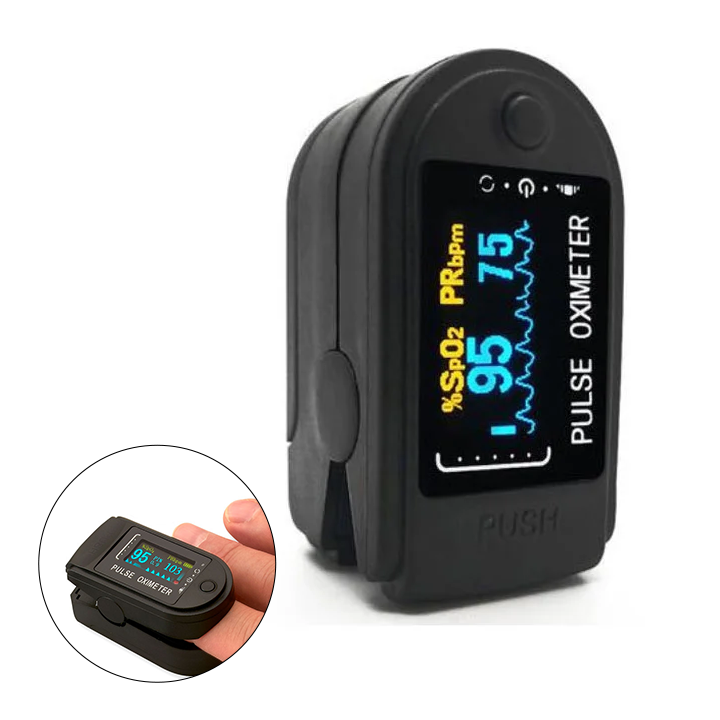 Portable Pulse Oximeter for Measuring Oxygen Levels (SpO₂) & Heart Rate