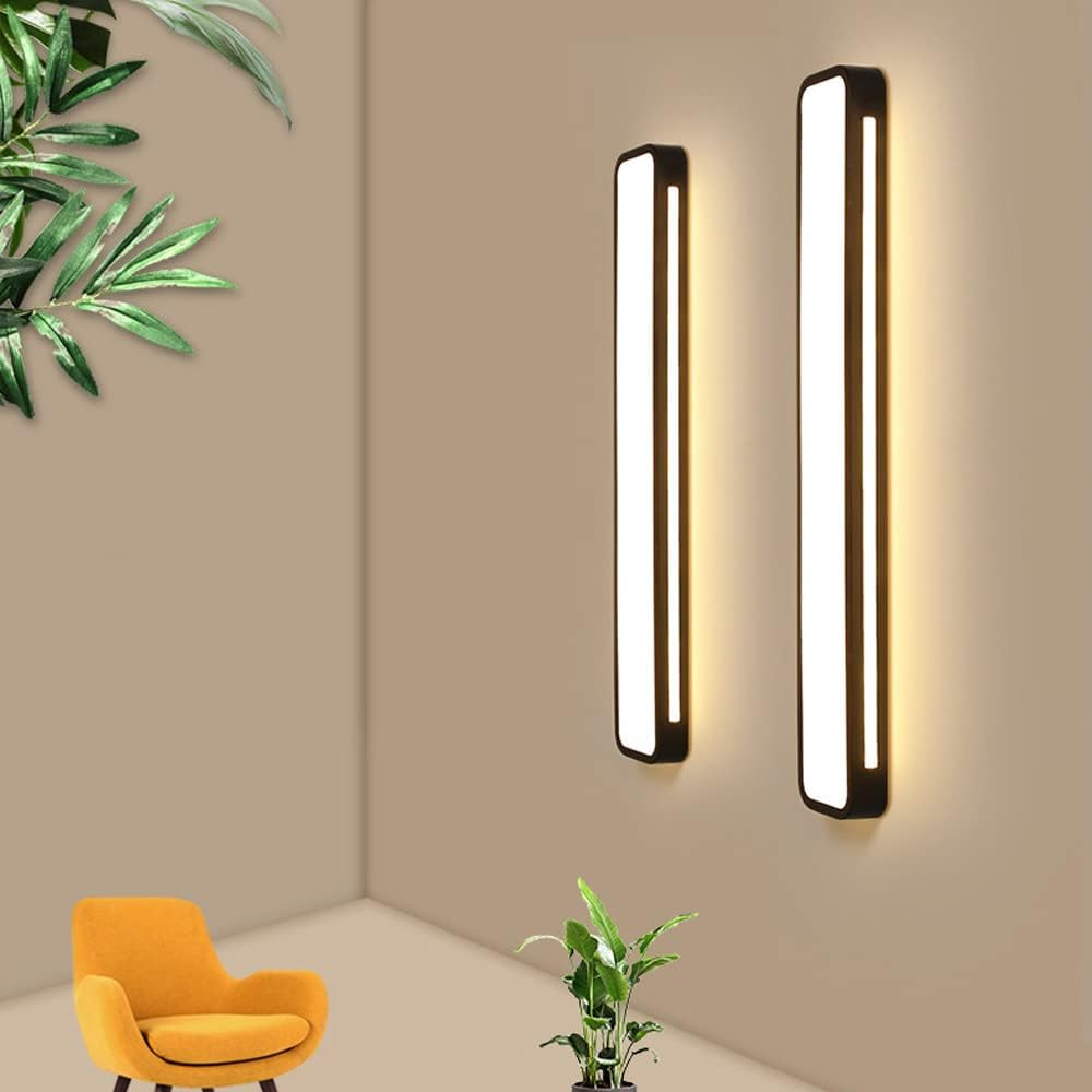 Linear Minimalist LED Ceiling Light in Iron with Acrylic Shade
