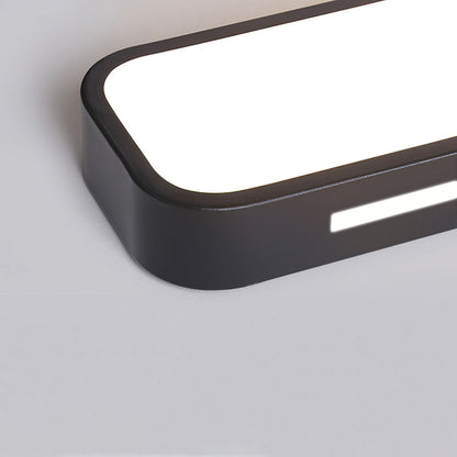 Linear Minimalist LED Ceiling Light in Iron with Acrylic Shade