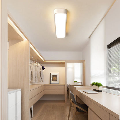 Linear Minimalist LED Ceiling Light in Iron with Acrylic Shade