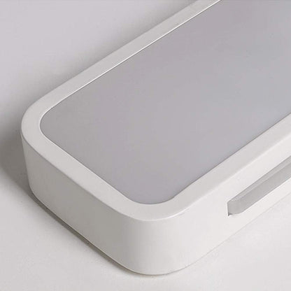 Linear Minimalist LED Ceiling Light in Iron with Acrylic Shade
