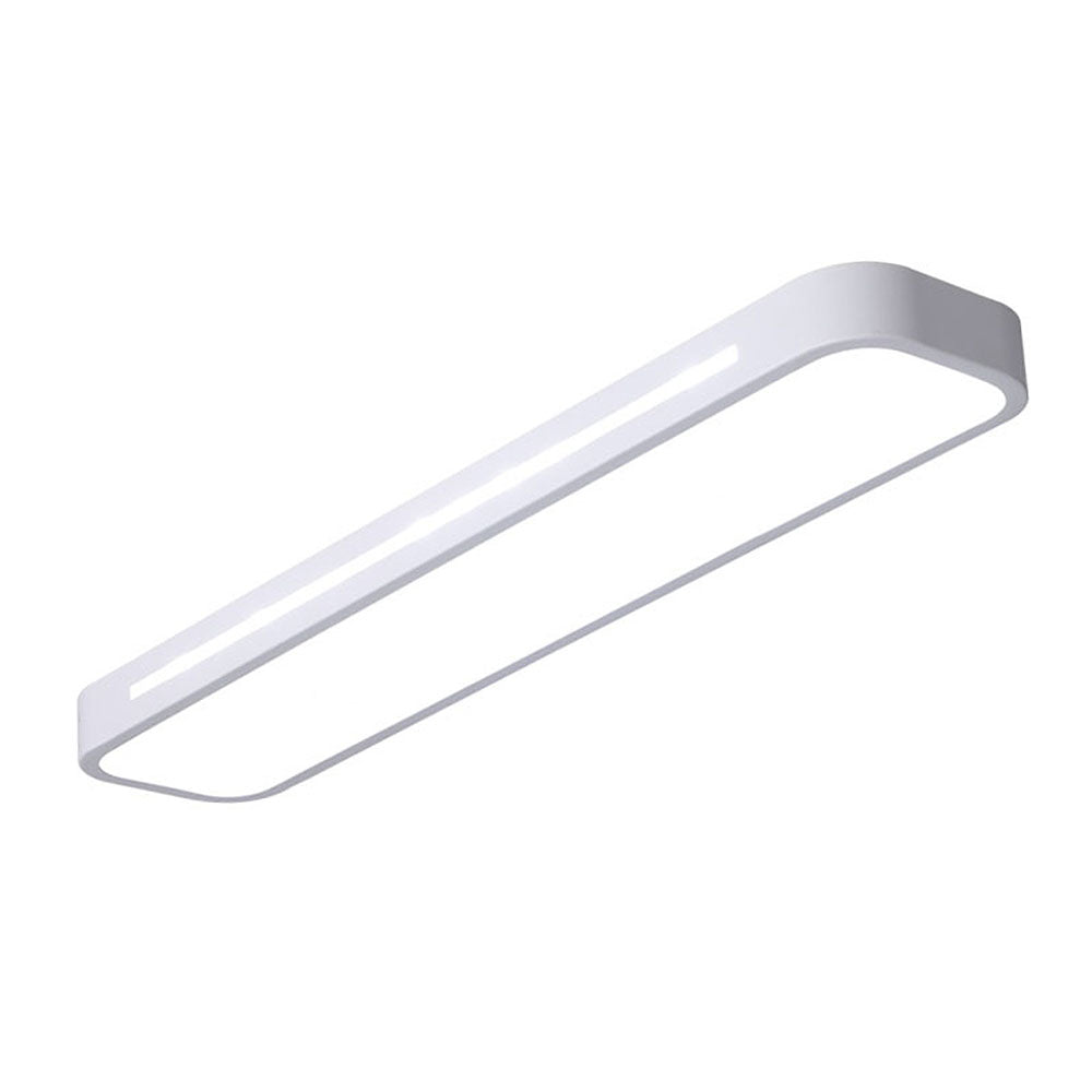 Linear Minimalist LED Ceiling Light in Iron with Acrylic Shade