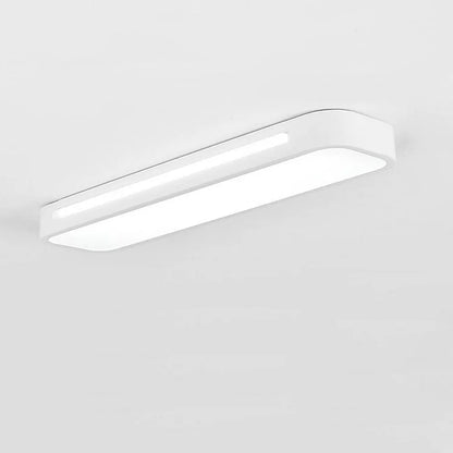 Linear Minimalist LED Ceiling Light in Iron with Acrylic Shade