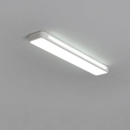 Linear Minimalist LED Ceiling Light in Iron with Acrylic Shade