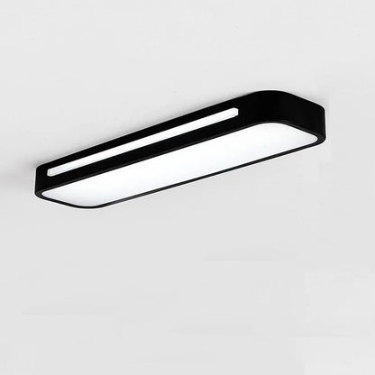 Linear Minimalist LED Ceiling Light in Iron with Acrylic Shade