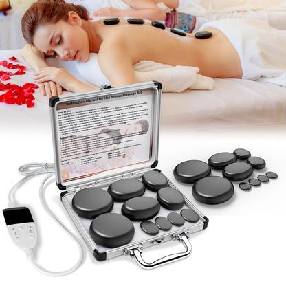 Massage Stone with Integrated Heater – Basalt Heating Element
