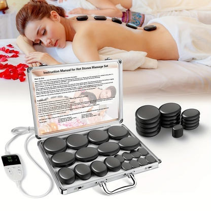 Massage Stone with Integrated Heater – Basalt Heating Element
