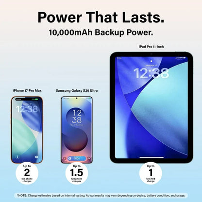 Dual 10,000 mAh Magnetic Power Bank for On-the-Go Charging