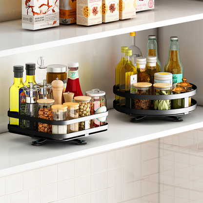 Multifunctional Storage Rack with 360° Rotation