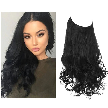 Real Hair Extensions for Natural Wavy Volume in Blonde