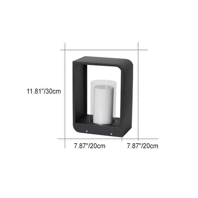 Modern Square Garden Light for Outdoor Pathway Illumination