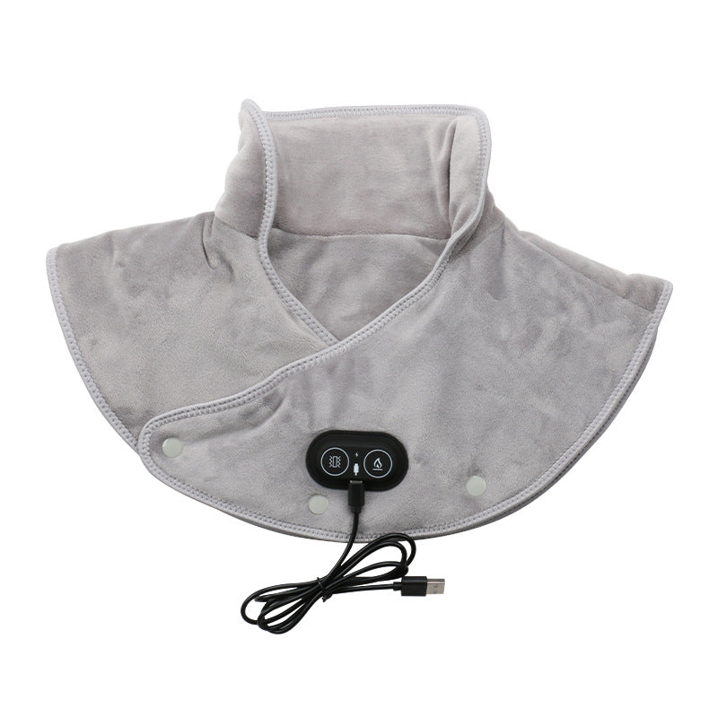 Ergonomic Electric Heat Massager for Neck and Shoulders with Adjustable Vibration