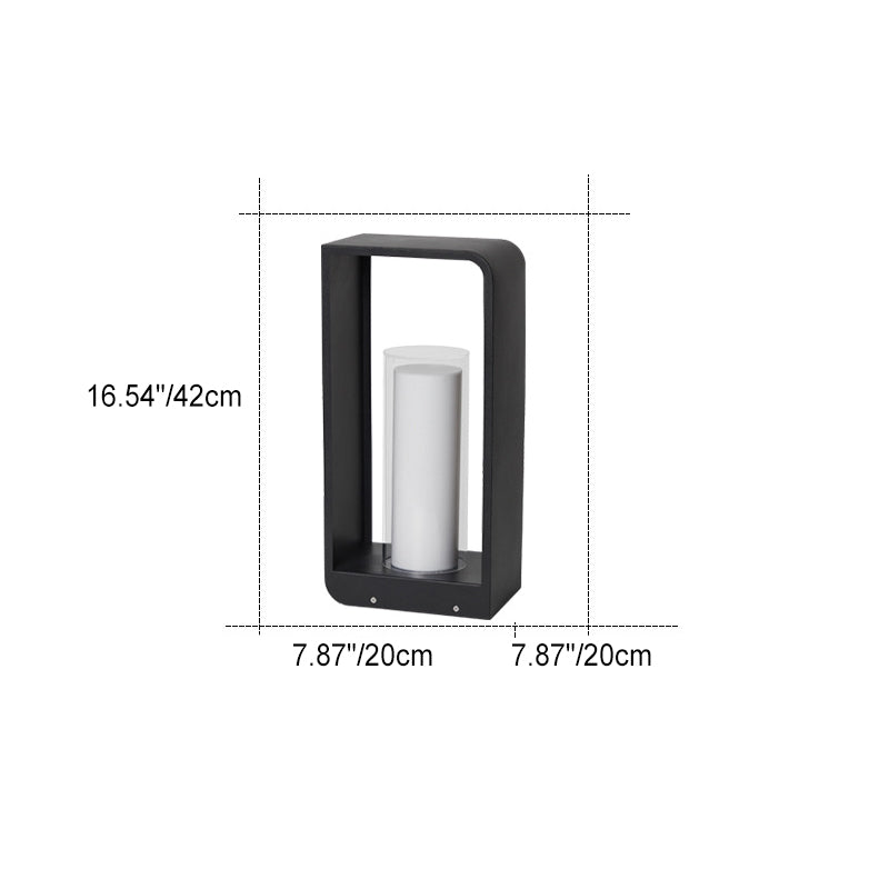Modern Square Garden Light for Outdoor Pathway Illumination
