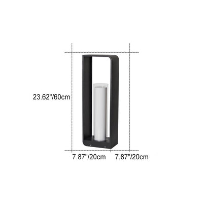 Modern Square Garden Light for Outdoor Pathway Illumination