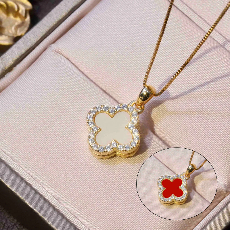 Reversible Luck Charm Pendant Necklace