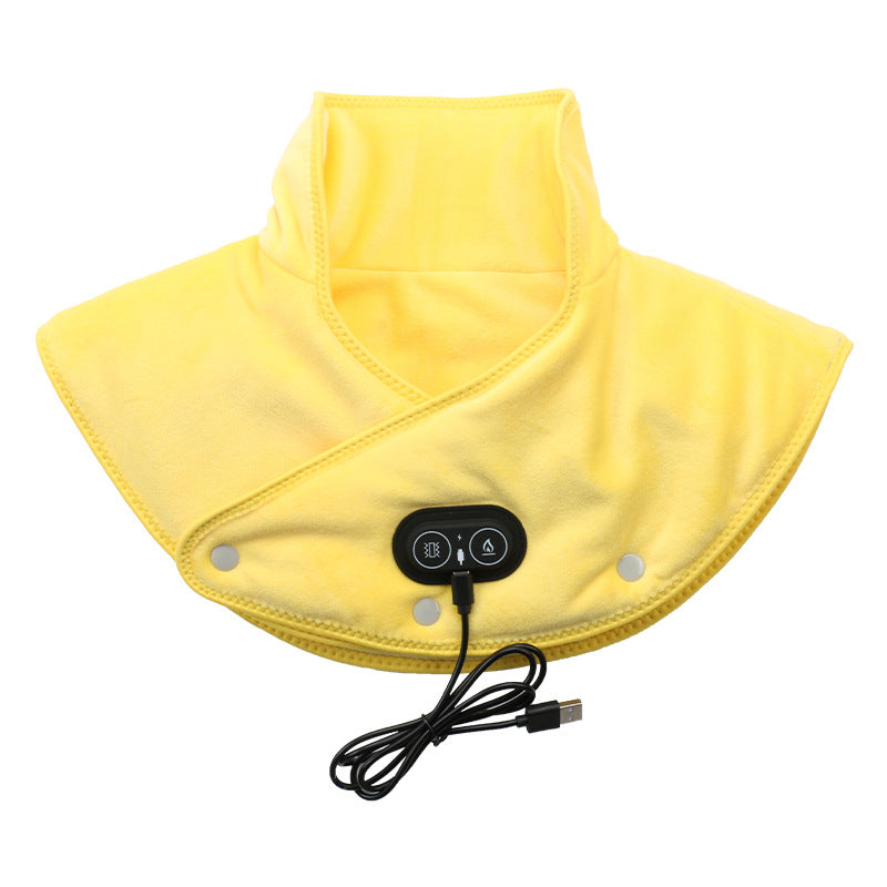 Ergonomic Electric Heat Massager for Neck and Shoulders with Adjustable Vibration