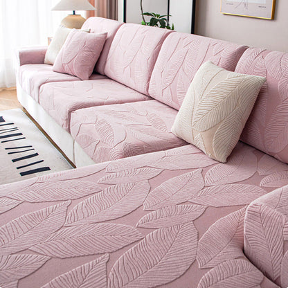 Waterproof Sofa Protector with Tropical Leaf Design – Elastic, Scratch-Resistant, Full Coverage
