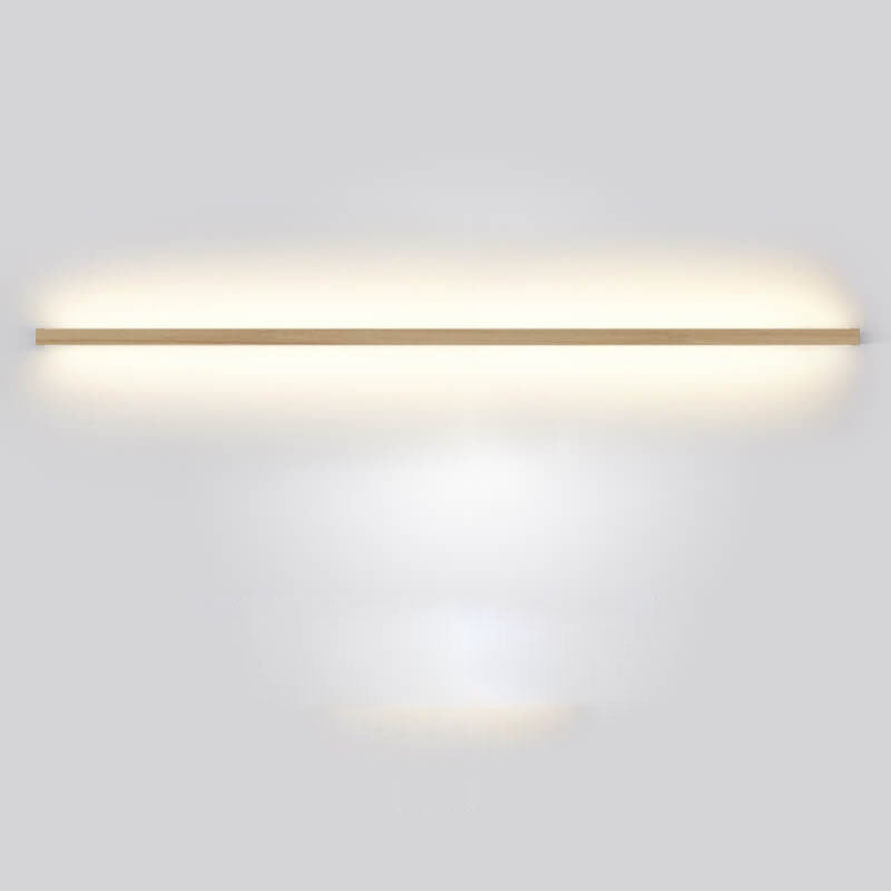 Japanese LED Wall Lamp with Solid Wood Design - Modern Accent Light