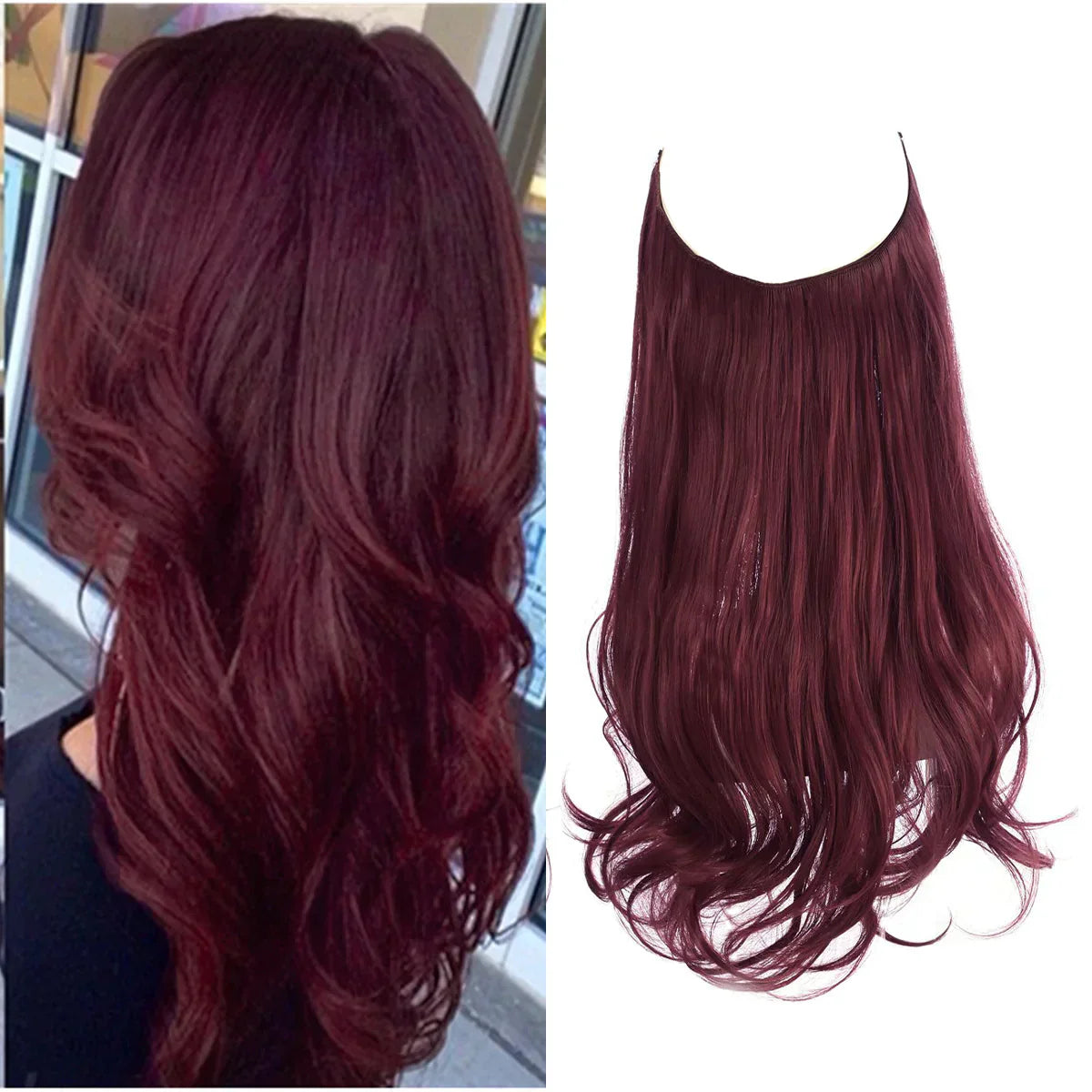 Real Hair Extensions for Natural Wavy Volume in Blonde