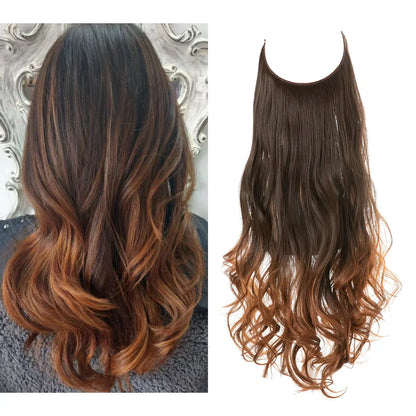 Real Hair Extensions for Natural Wavy Volume in Blonde
